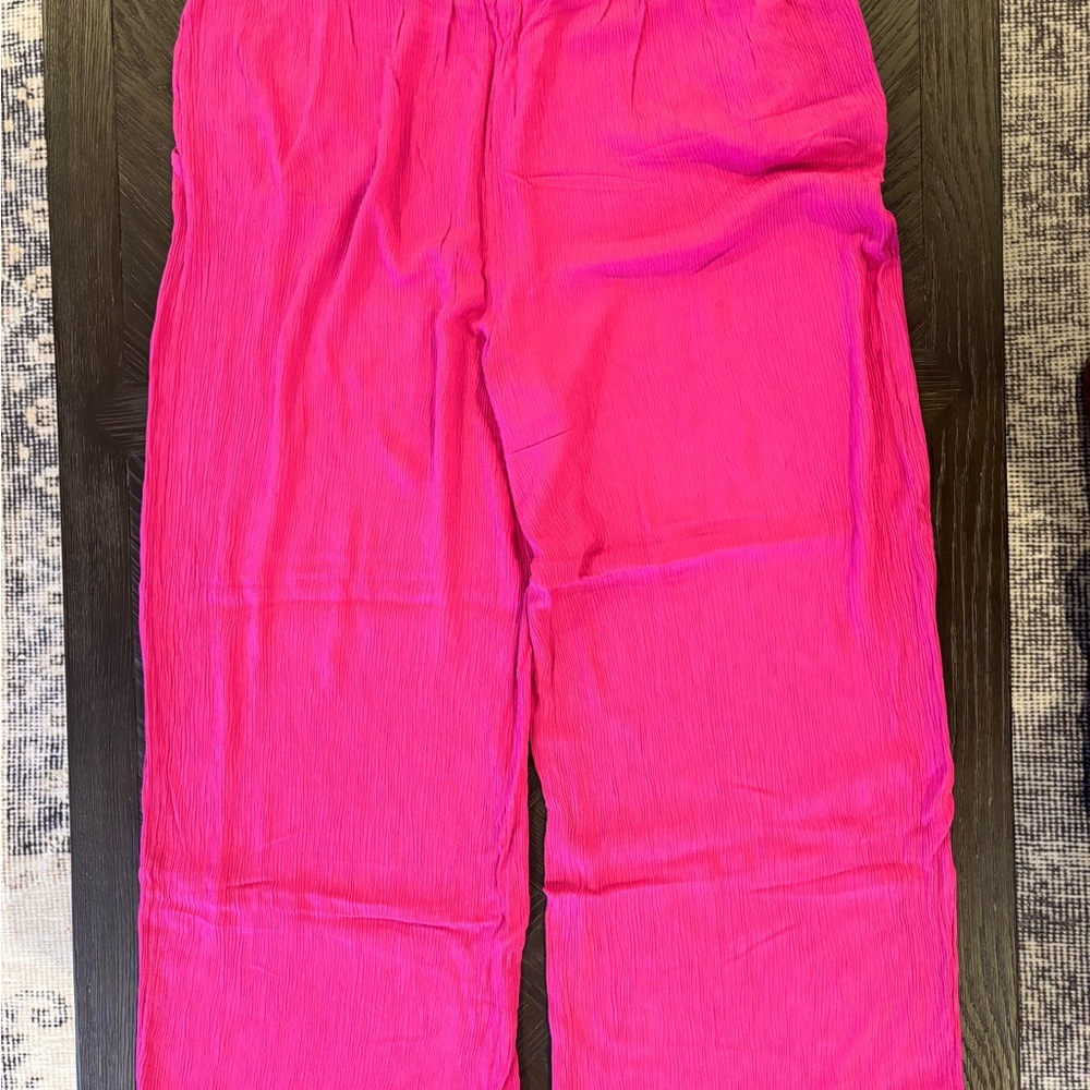 Boden Women's Wide Leg Pants in Vibrant Pink